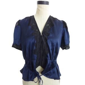 NWT Reformation The Collection Wayne Silk Top Size 4